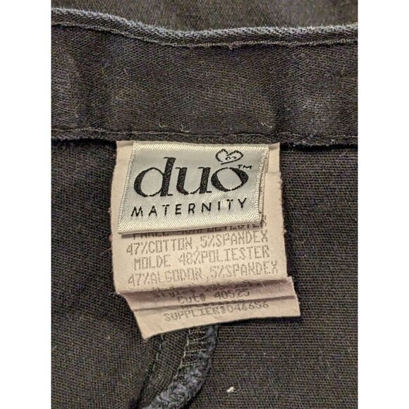 Vintage 1990s Y2K Maternity Shorts Plus 22W Black 6 in Inseam Stretch Summer - Picture 3 of 3